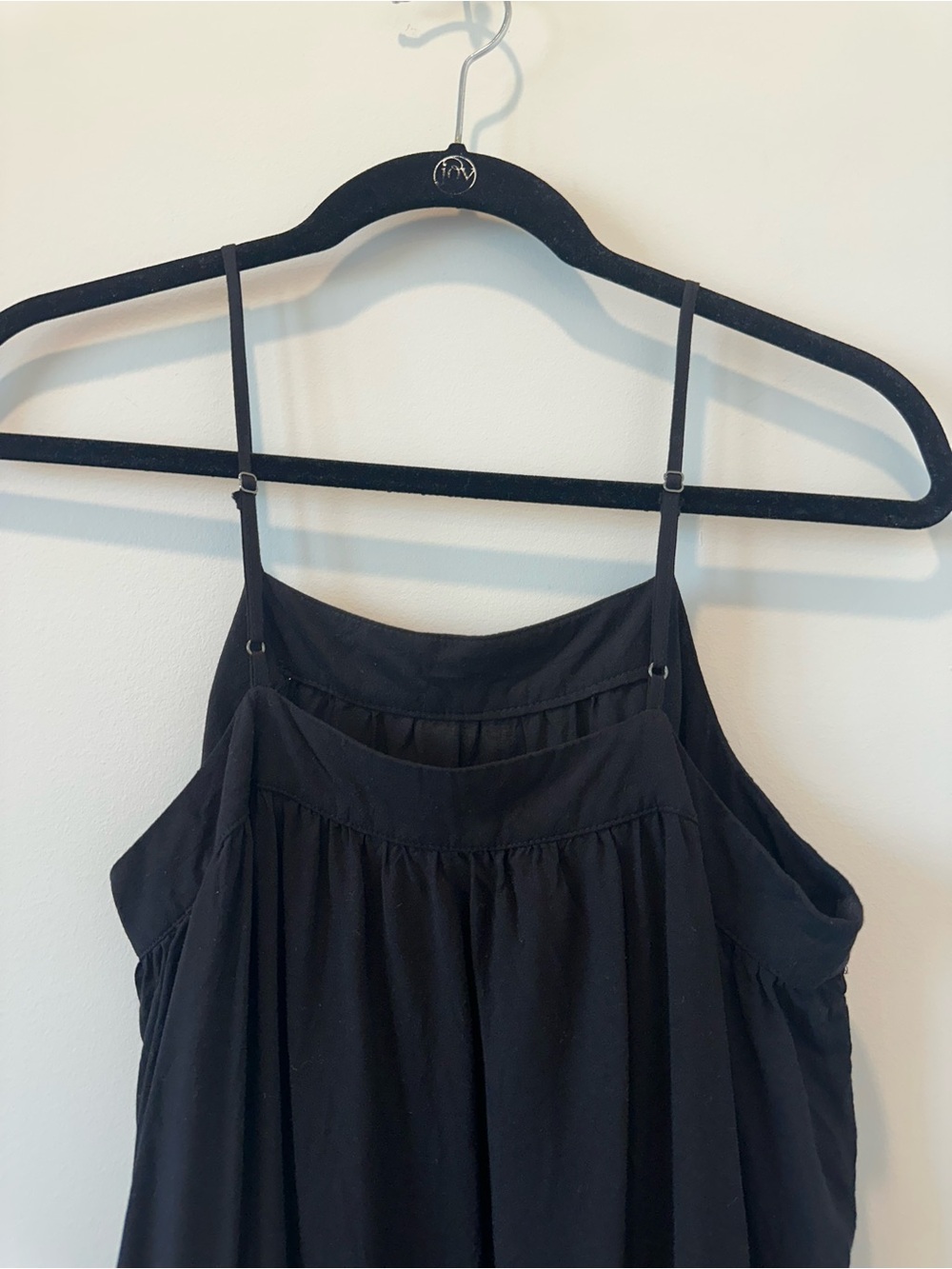Target Women’s Black Maxi Spaghetti Strap Sleeveless Summer Sundress Dress Small - Picture 4 of 11